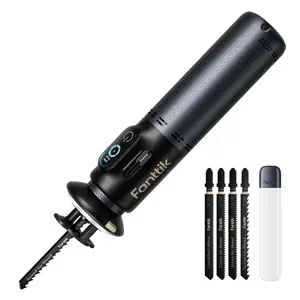 【FathersDayGift】Fanttik R11 Pro Brushless Cordless Mini Reciprocating Saw, 0–2200 SPM Variable Speed, Type-C Fast Charging, Tool-Free Blade Change, 5-Blade Kit for Wood, Metal & PVC