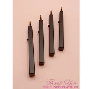 Small Size Black Mini Single Head Lipstick Brush With Cap, Retractable Fiber Hair Makeup Brush,james charles brush