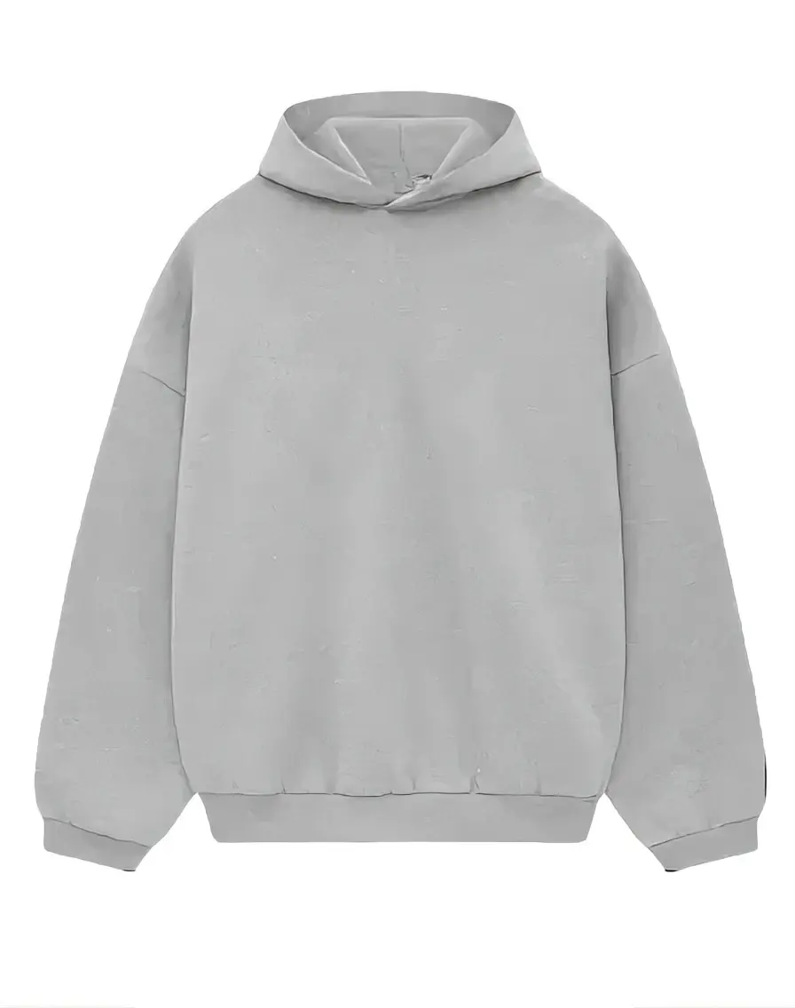 Comfortable Gray Black Hoodie for Everyday Wear Casual Menswear Stylish Sweatshirts