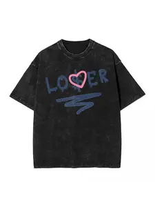 valentine shirts TXTLoser Love T-Shirt Music Player Clothing Summer Street Style Short Sleeve T-Shirt 4 Seasons Wearable Round Neck Hip Hop Casual T-Shirt