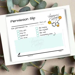 Affirmation Permission Slips - 25 sticky notes per pad