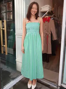 Bianca Dress in Green Blue
