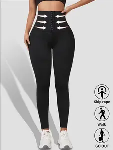 Women Corset High Waisted Leggings Tummy Control Body Shaper Yoga Pants