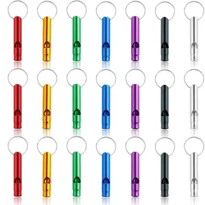Survival Whistle Outdoor Keychain Whistle Training Tool Treble Multifunctional Aluminum Alloy Whistle
