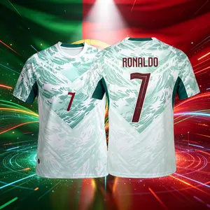 2026 Portugal Home And Away 7# Cristiano Ronaldo Short And Long Sleeve Soccer Jersey Fans Version Breathable