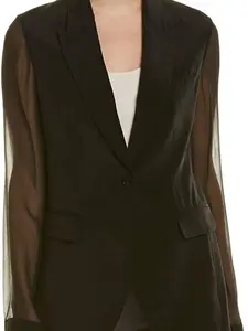 Elie Tahari Women's Jovana Jacket 10 Chic Collar