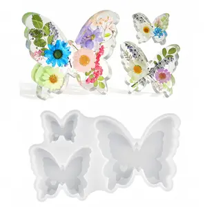 Butterfly Resin Molds, Silicone Candle Molds, Flexible Demoldable Epoxy Molds for Resin Casting, Soap, Candle, Flower Preservation