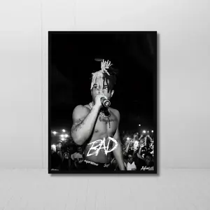 XXXTentacion Poster, BAD, Bad Vibes Forever, Hip Hop, Rap Poster, X, Moonlight, Gift Idea, Rapper, Music Poster