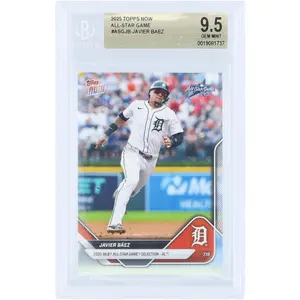 Javier Baez Detroit Tigers 2025 Topps Now 2025 MLB All-Star Game Selection - AL #ASG-JB BGS Authenticated 9.5 Card