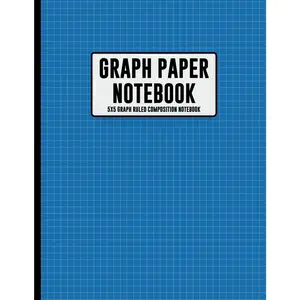 Graph Paper 5x5 Graph Ruled Composition Notebook: 5 Squares Per Inch | 100 Pages | Large 8.5 x 11 Inches | Blue (Graph Paper Notebooks) - Paperback