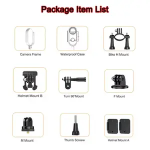 H88 Action Camera Supplementary Accessory Box Cycling Motorcycle Helmet Mount Waterproof Wind Noise Proof Diving Protective Case