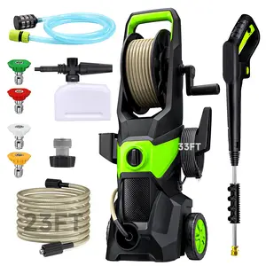 Electric Pressure Washer, 2600 PSI 2.4 GPM High Power Washer with 4 Nozzles Set & Foam Cannon, Power Washer for Driveways, Cars, Fences, Decks, Patios, and Outdoor Cleaning