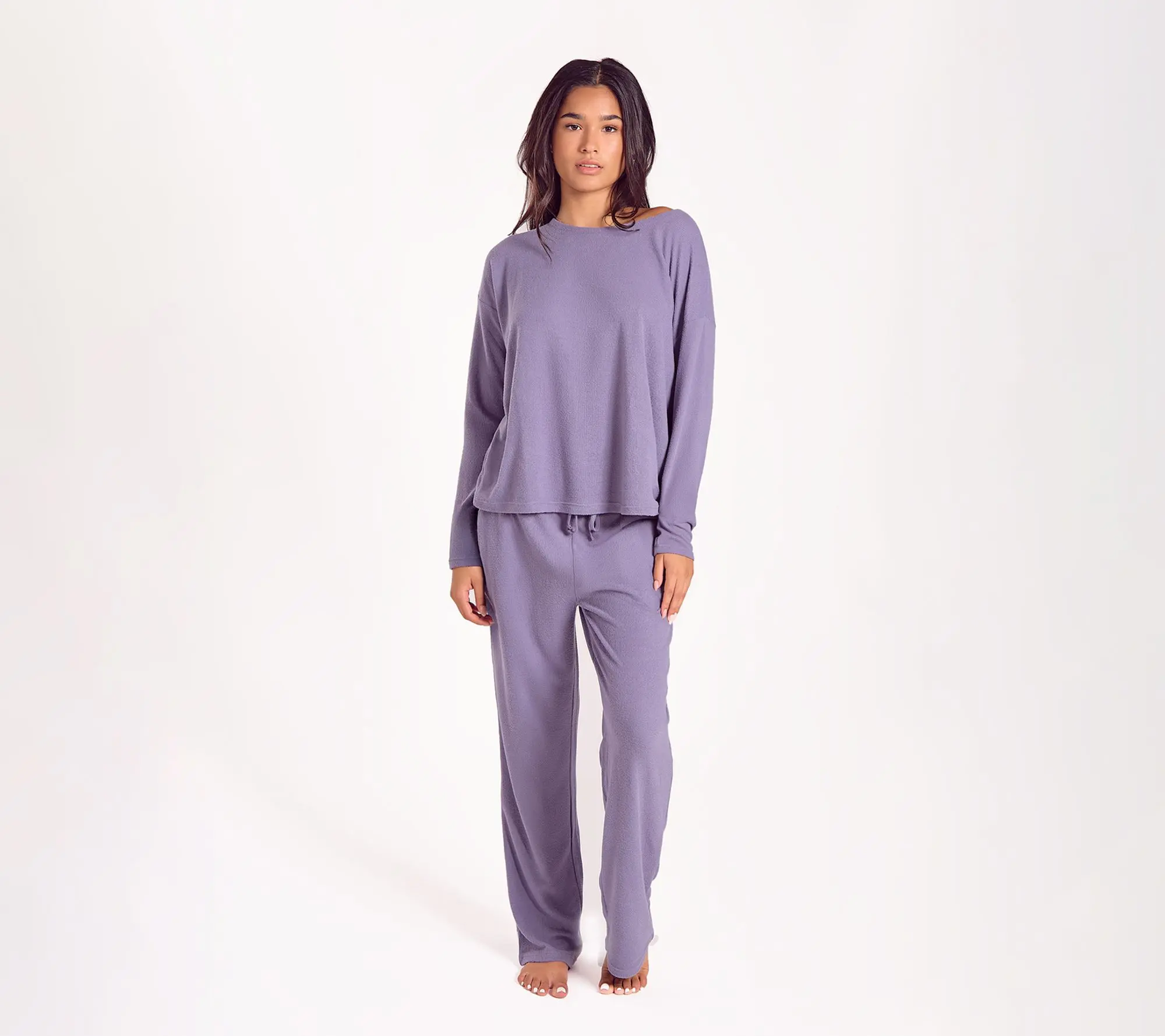 iCollection Waffle Knit PJ Set