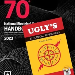 NFPA 70 National Electrical Code NEC Handbook 2023 with Index Tabs and Ugly’s electrical references