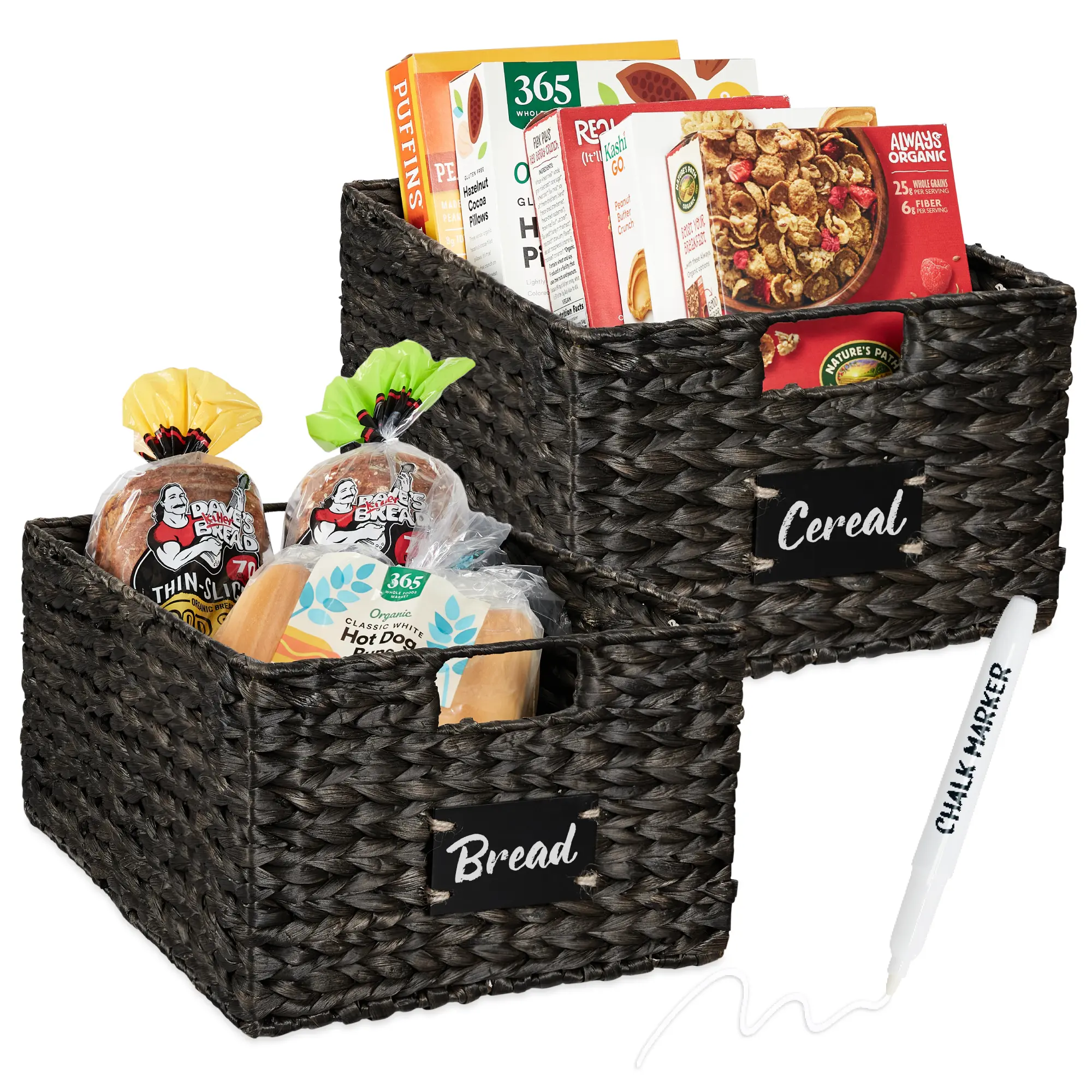 Best Choice Products Set of Woven Water Hyacinth Baskets