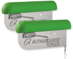 Alpha Universal Planer Board LockFoldArm/Revs Green/Alum