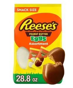 Snack Size Peanut Butter Eggs, Candy Bag, 28.8 oz