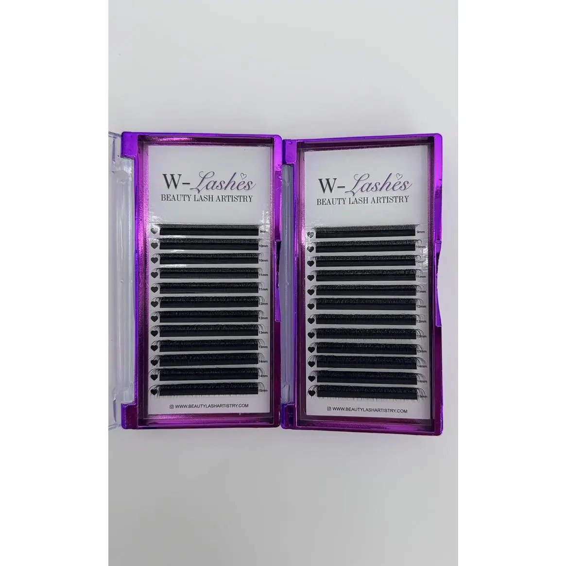 W-Lashes | Curl D Mix Length