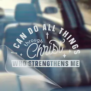 I Can Do All Things Through Christ Who Strengthens Me – Christian Car Decal Sticker