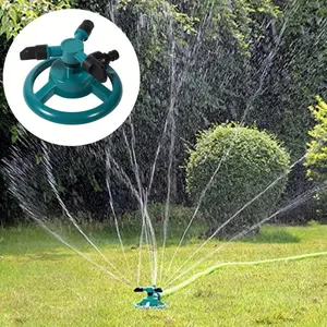 360 rotating garden sprinkler | durable plastic | threaded connector | outdoor efficient lawn irrigation system, lawn sprinkler