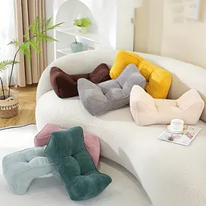 Thick Vintage Style Bedside Pillow - Versatile Polyester Cushion for Office Chair & Home Decor, Plush, Machine Washable, Classic Style