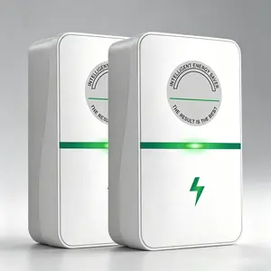 2026 New Power Factor Saver Plug, 30KW Electricity Saving Device with Voltage Optimization, US Plug 90V-250V for Home Use (2 White PCS)