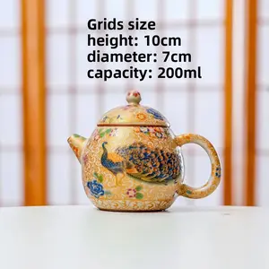 Enamel Full Color Ru Kiln Ceramic Teapot Handmade Masterpiece Dragon Egg Single Teapot Tea Brewing Pot Crack Can Be Nurtured One Pot Gift Tea Pot Set Tea Kettle Kitchenware Home Tea Pot Set Home Tea Pot Set Home Tea Pot Set Home Tea Pot Set Home