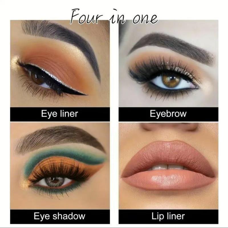 12 Color Eyeliner Shades Pen, High Color Pearl Gloss Finish, Smoked Punk Gothic Eyeliner Pen, Back To School，cosmetics，Valentines Gift Mother's Day Gift ，birthday present，Women's gifts Lip Lacquer Lipliner Matte Glitter Makeup Smooth Metallic