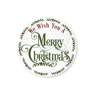 We Wish You A Merry Christmas Circle Sign