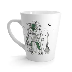 Very Spooky, Very Haunted, Very Couture Halloween Latte Mug Ceramic Drinkware Stylish Witch Cup Drink Washable Coffee Tumbler