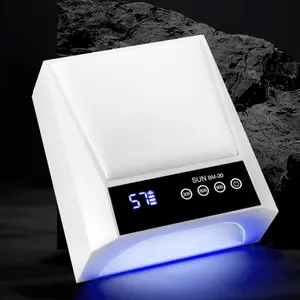 Rechargeable Nail Dryer, Smart Touch UV LED Nail Lamp, Gel Polish Drying Light with Hand Pillow, Three Timer Settings, Holiday Gift, LED Manicure Lamp