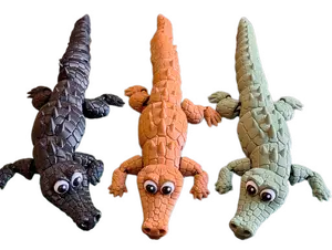 FlexiMech Crocodile Cartoon Cute 3d Printed Alligator 10" Flexible Articulated Toy