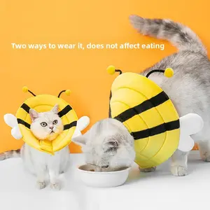 Cat Pet Elizabeth Collar Postoperative Anti-licking Anti-biting Protective Headgear Cat Dog Pet Collar Protective Supplies