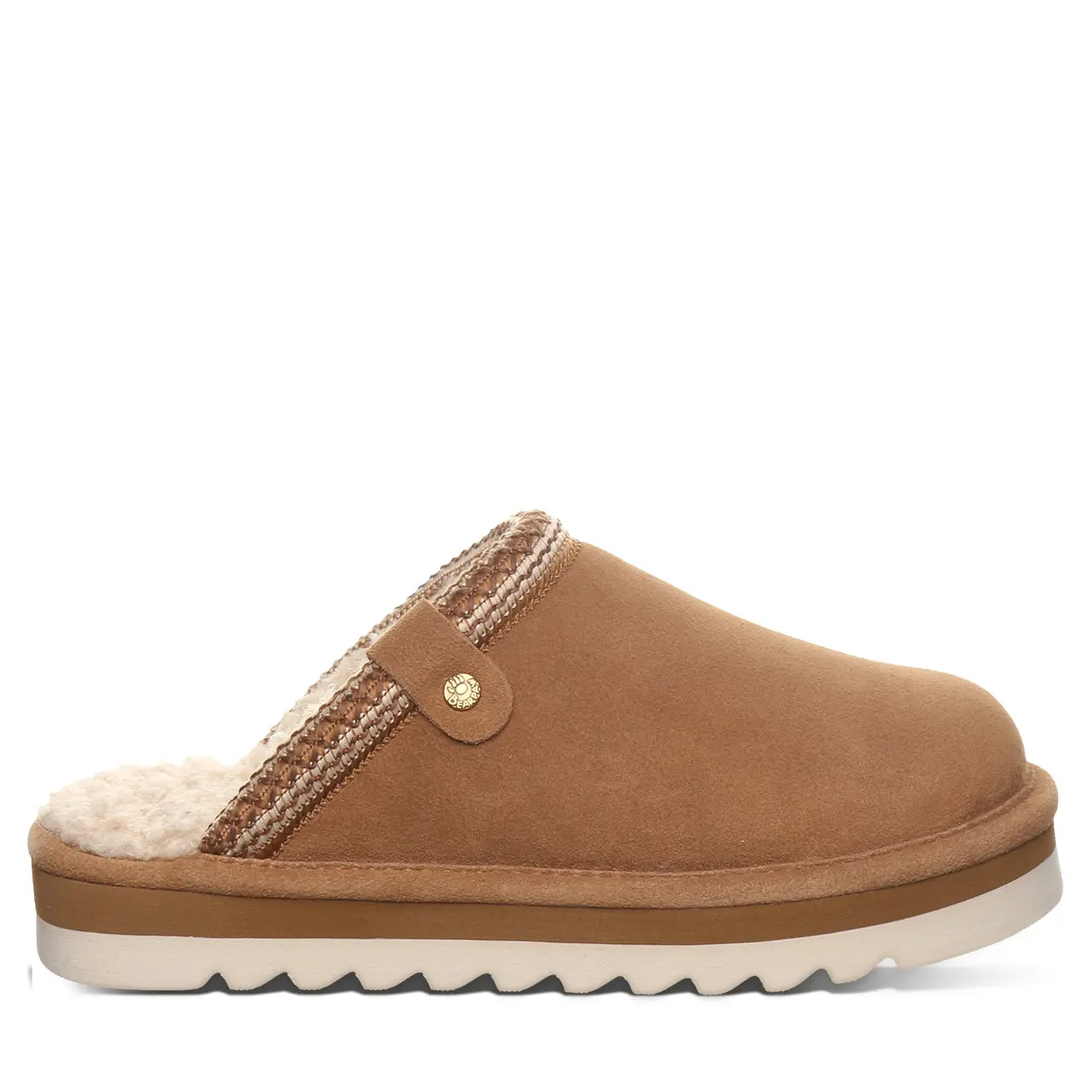 BEARPAW Arden Women’s Cozy Casual Scuff Slippers - Hickory
