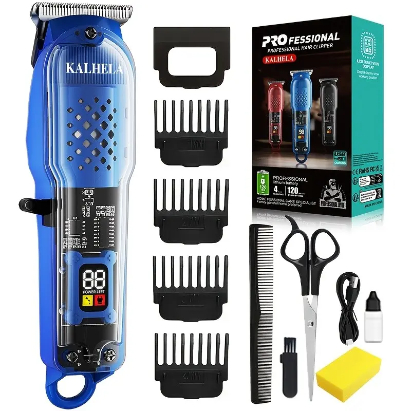 Transparent Mechanical Pet Electric Clipper, Professional Grooming Tool, Precision Blade, Easy Pet Hair Trimming, Paw Hair Trimmer, Small Size