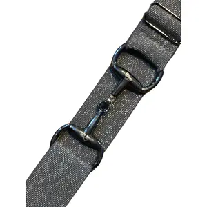 Snaffle bit 1.5” with Gun metal belt buckle one size fits all by Cm Equestrian