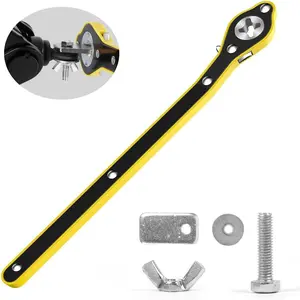 Jack Ratchet Wrench Tool, 360? Swivel Jack Ratchet Wrench with Long Handle, Universal Auto Labor-Saving Tool with Conversion  Adapter