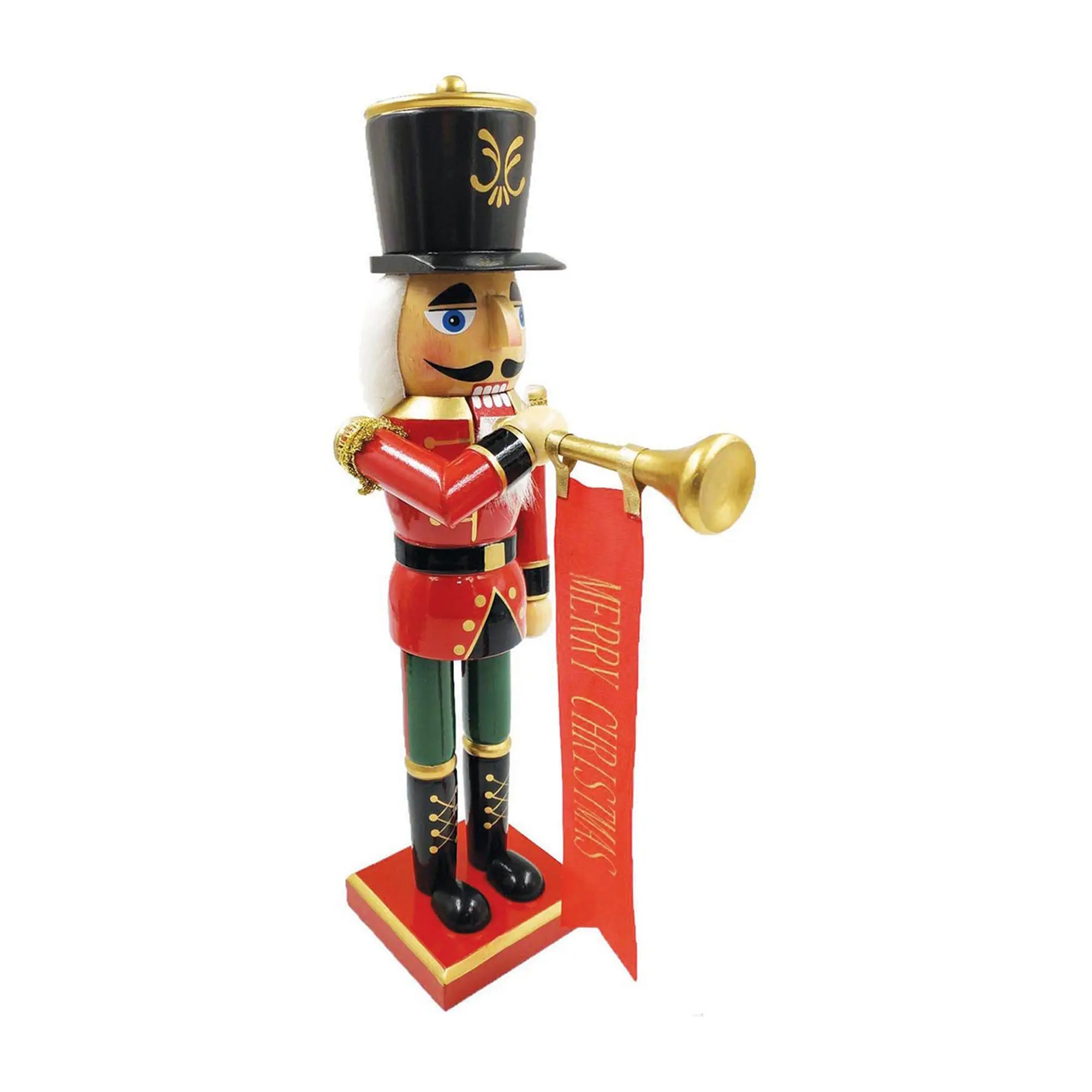 SW 14" Bugling Merry Christmas Nutcracker SW 14" Bugling Merry Christmas Nutcracker