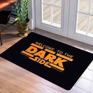 Welcome to the Dark Side Entrance Mat Decor, Doormat, RV Front Door Porch Outdoor Indoor Decoration Gift, Minimalist Style, Universal Setting
