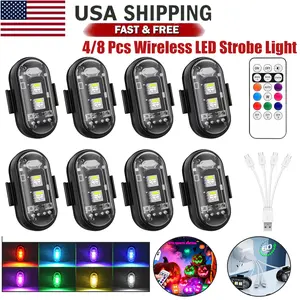 Bright & Colorful Wireless LED Strobe Light - 7 Rechargeable Flashing Colors for Parties, Events, and Safety Alerts