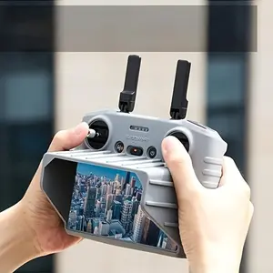 DJI RC Remote Controller Silicone Protective Case with Sunshade, Scratch-Resistant Cover for DJI Air 2, Mini 3 Pro, and Phantom 4 Pro Drone Accessories - No Battery