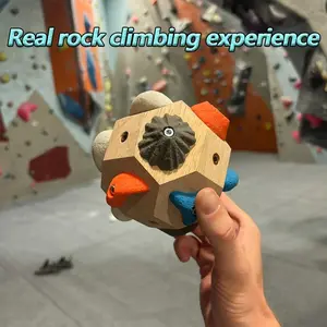1 handmade boulder block - builds training intensity and precision, climbing sphere, 3D bouldering climbing training ball, take it out anytime, anywhere to simulate rock climbing.