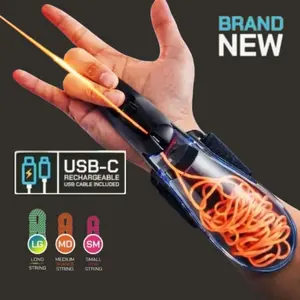 Glow in the Dark Wrist String Launcher Toy - Fun Interactive String Shooter for Kids & Adults Playful Holiday Gift