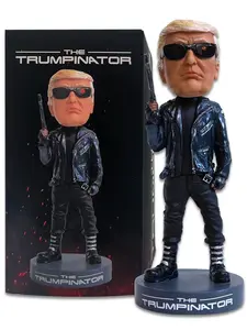 The Trumpinator Donald Trump 2025 Bobblehead for Trump Supporters and Patriotic Americans - The #1 Trump Gifts 2025 Birthday and Christmas Collectible