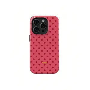 Fragola CUPCAKE Phone Case - Red Polka Dot Design Suitable For IPhone17/IPhone17 Air/IPhone17 Pro/IPhone17 Pro Max/16 Pro Max/15 Pro Max/14 Pro Max/13 Pro Max/12 Pro Max - Summer Protection & Style