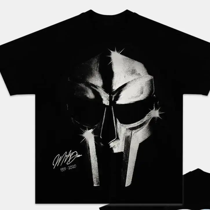 Women's Printed MF DOOM Graphic T-Shirt - Unisex Fashion Tops, Rap Hip Hop Singer Inspired Casual Vintage Streetwear Oversized Clothes for Fans Gift, Day