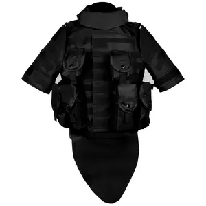 Black Tactical Vest - Adjustable Grade Vest With Multiple Pockets For Outdoor, Airsoft, Paintball, And Hunting Combat Armored Sports