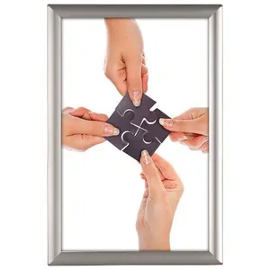 M&T Displays UCP255N017x7991 Opti Snap Poster Frame - 11x17 Inch Silver Aluminum Photo, Picture, Document, Certificate, Sign Holder