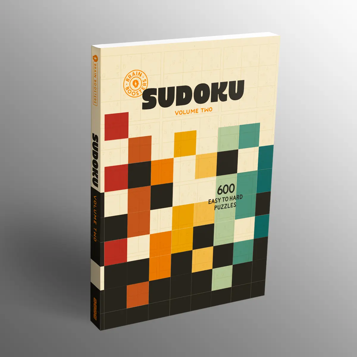 Sudoku Brain Boosters Volume 2 - English Paperback Logic Book, Stress Relief Activity with 600 Sudoku Puzzles & Progressive Difficulty Levels, Stress Reliever, Brain Boosters Sudoku: Volume 2