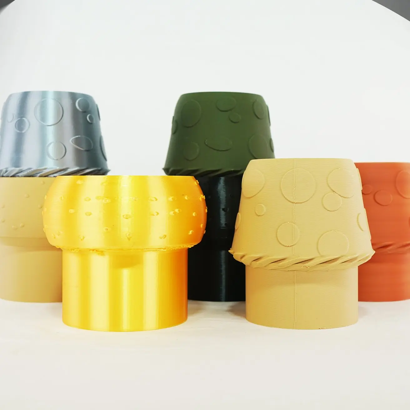 Mushroom Plant Pot with Drainage, Cute